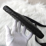 ボッテガ ヴェネタ イントレチャート レザー ショルダーバッグ ブラック - NEWSED