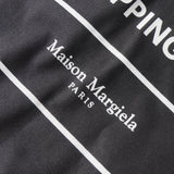 メゾンマルジェラ ロゴ トートバッグ ショッピングバッグ ブラック タグ付き未使用品 - NEWSED