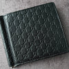 グッチ マイクログッチシマ マネークリップ付き 二つ折り カードケース