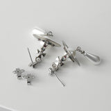 ヴィヴィアン ウエストウッド オーブ フェイクパール ラインストーン シルバー ピアス 保存袋付き - NEWSED