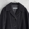 Jil Sander Angora Long Coat Wool Coat Black