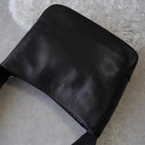 サルバトーレ・フェラガモ ダブル ガンチーニ ナッパレザー ワンショルダーバッグ ブラック - NEWSED