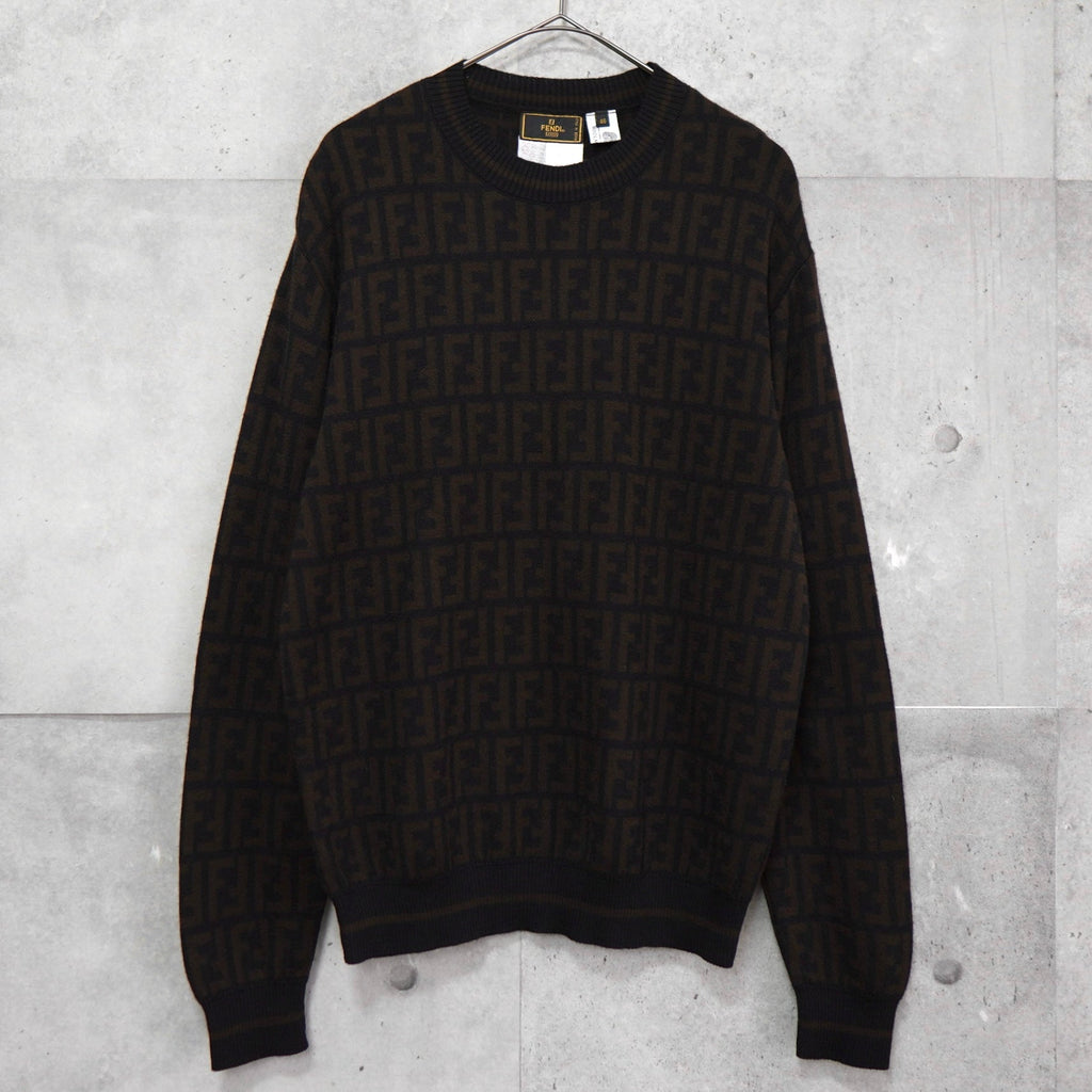 フェンディ ズッカ ニット ダークブラウン