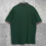 フレッドペリー ロゴ刺繍 半袖ポロシャツ グリーン - NEWSED