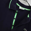 Lacoste 徽标贴片海军蓝短袖 Polo 衫