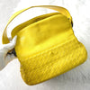 Bottega Veneta 黄色 Intrecciato 皮革单肩包