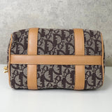 クリスチャン ディオール トロッター キャンバス / レザー ミニボストンバッグ ブラウン - NEWSED