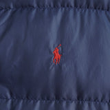 ポロ バイ ラルフローレン リバーシブル ダウンベスト スモールポニーロゴ 刺繍 ダークグリーン/ネイビー - NEWSED