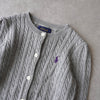 Polo Ralph Lauren 儿童徽标针织开衫（灰色）