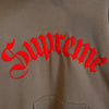 Supreme x 中国长城刺绣连帽衫（棕色）