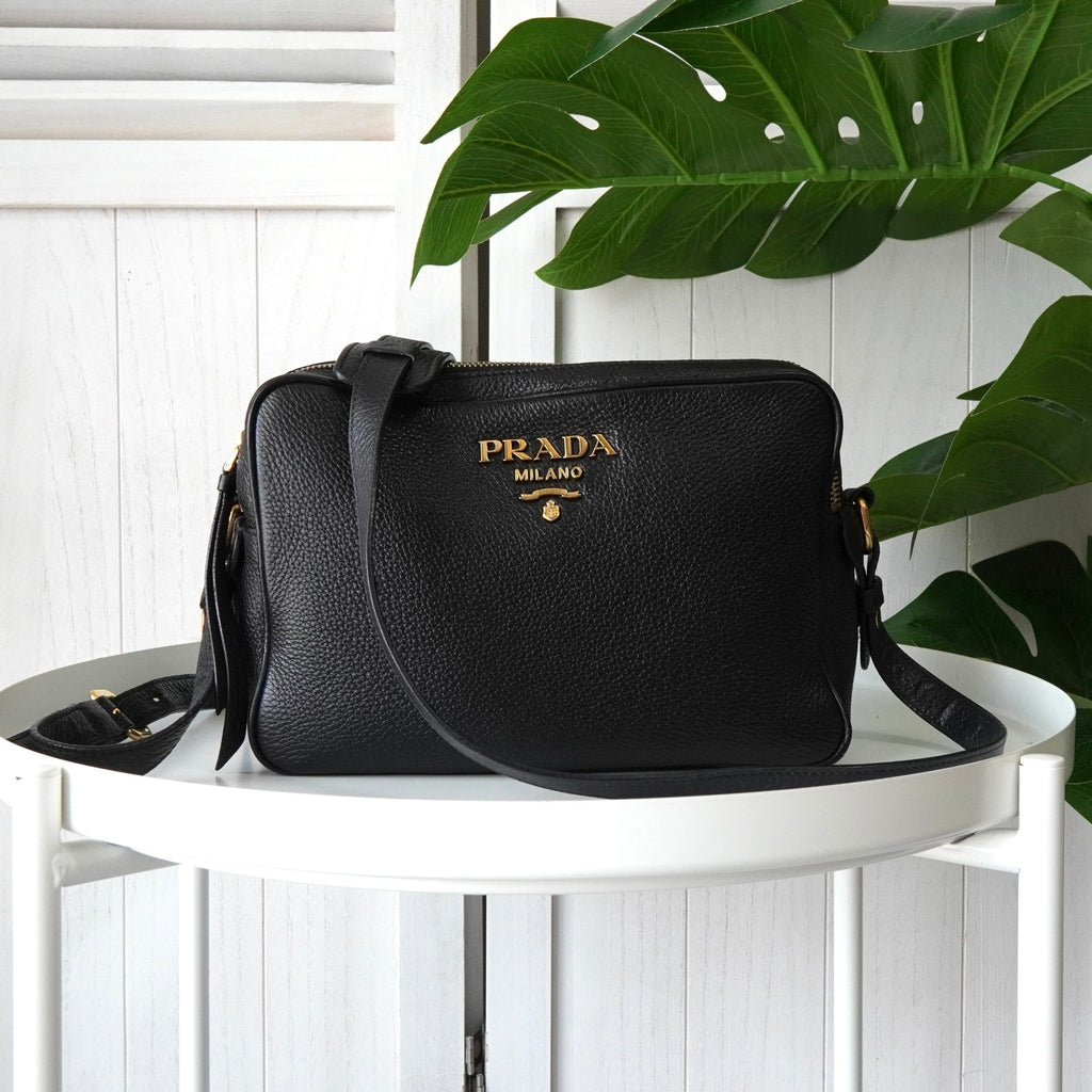 PRADA ショルダーバッグ ハンドバッグ ヴィッテロダイノ ゴールドロゴ