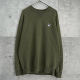 メゾン キツネ フォックスヘッド スウェット カーキ - NEWSED