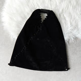 エムエムシックス メゾン マルジェラ ベロア ジャパニーズバッグ ハンドバッグ ブラック タグ付き未使用品 - NEWSED
