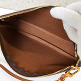 ルイ・ヴィトン モノグラム ポシェット アクセソワール レザー ハンドバッグ ワンショルダーバッグ ブラウン - NEWSED