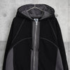 コードグラフィー ジップアップ フーディー パーカー ブラック メンズ レディース