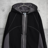 コードグラフィー ジップアップ フーディー パーカー ブラック メンズ レディース - NEWSED