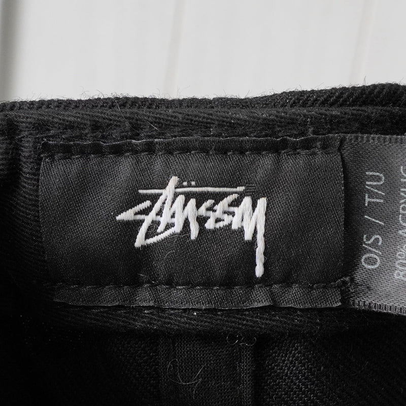 ステューシー ロゴ キャップ ブラック - NEWSED