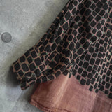 ドリス ヴァンノッテン シルク 総柄 長袖シャツ ブラウン - NEWSED