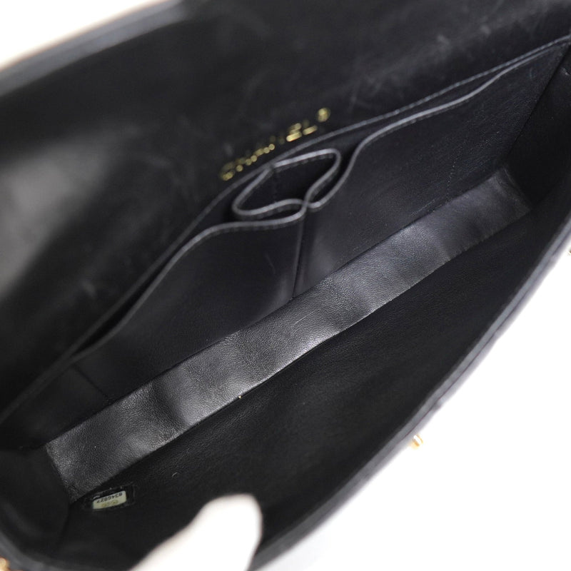 シャネル チョコバー ココマーク ターンロック チェーン セミショルダーバッグ ブラック - NEWSED