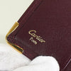 カルティエ マスト レザー 二つ折り財布 ボルドー