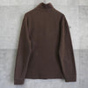 Polo Ralph Lauren logo embroidered half-zip sweatshirt in brown