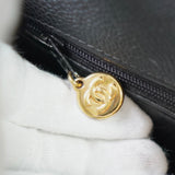 シャネル ターンロック マトラッセ キャビアスキン トートバッグ ブラック - NEWSED