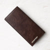 カルティエ サントス レザー 二つ折り 長財布 ブラウン