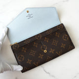 ルイ ヴィトン モノグラム ポルトフォイユ・サラブルーオランプ 二つ折り財布 ブラウン - NEWSED