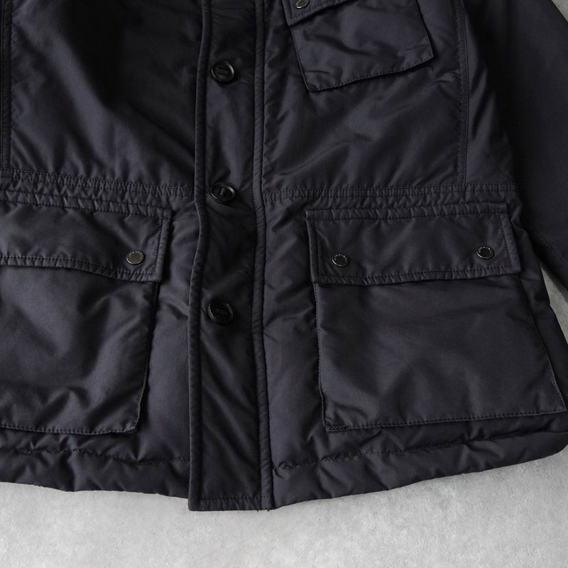 バーバリー ホースロゴ刺繍 ダウンジャケット ブラック - NEWSED