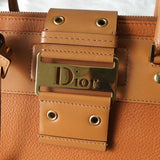 ディオール レザー ハンドバッグ 自立型 キャメル - NEWSED
