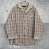 バーバリー ヴィンテージ ロゴ ノバチェック パジャマシャツ カーキ / ベージュ