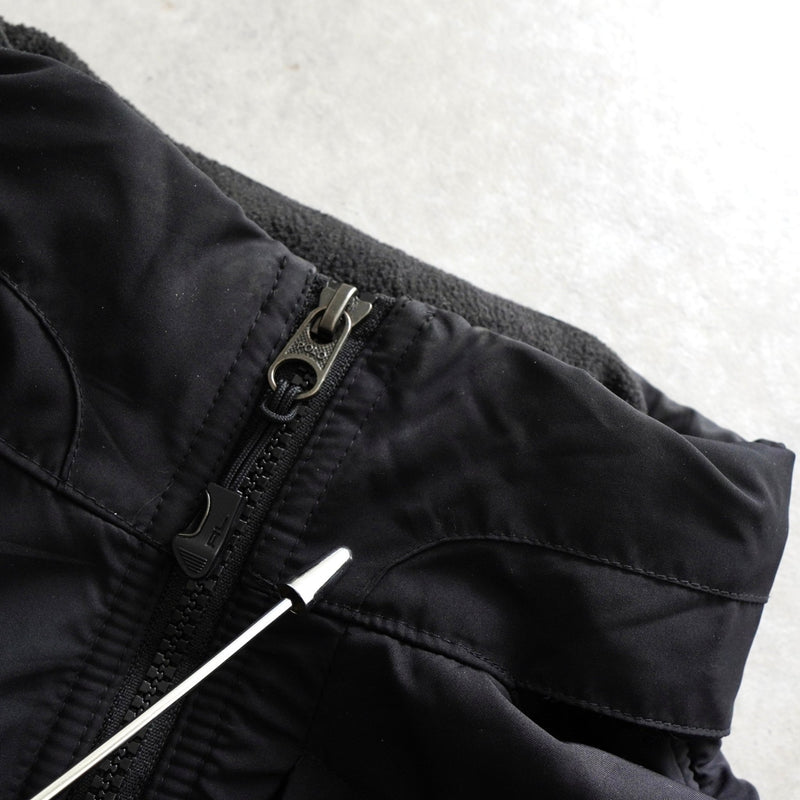 ポロ ラルフローレン ナイロン切り替え フリースジャケット ブラック - NEWSED