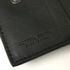 Bottega Intrecciato 黑色皮革双折钱包