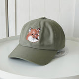 メゾン キツネ フォックスヘッド キャップ カーキ - NEWSED