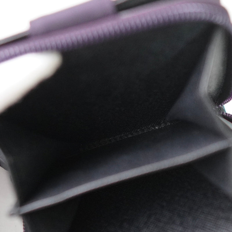 プラダ ポコノ テスート ナイロン 二つ折り財布 パープル 箱付き - NEWSED