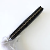 サルバトーレ フェラガモ ダブルガンチーニ レザー ラウンドファスナー 長財布 ブラック - NEWSED