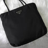 Prada Tessuto 黑色尼龙三角板手提包