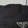 プラダ ポコノ テスート ナイロン バケットハット 帽子 三角プレート トライアングルロゴ ブラック