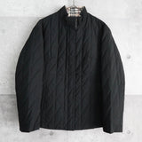 バーバリー リバーシブル ノバチェック ジップアップ 中綿ジャケット ブラック / ベージュ - NEWSED