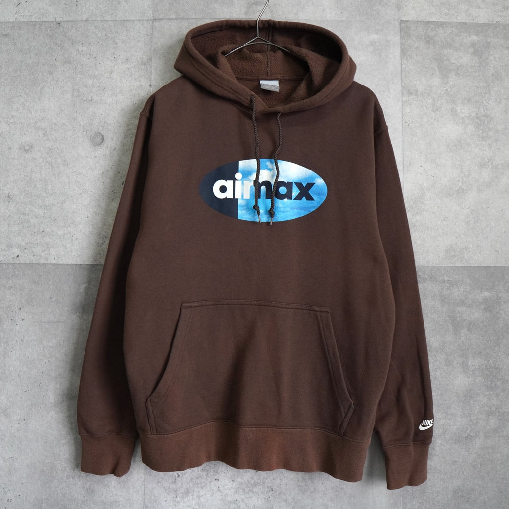 ナイキ エアマックス プリント パーカー フーディ ブラウン