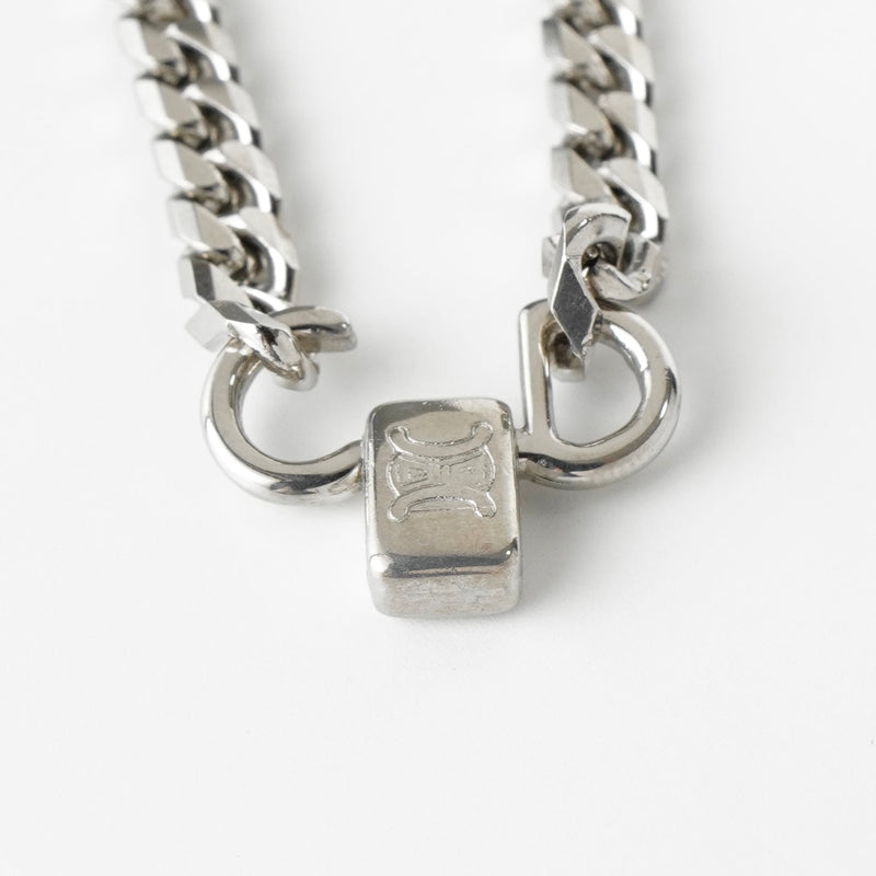 セリーヌ ヴィンテージ サークルロゴ シルバー ネックレス - NEWSED