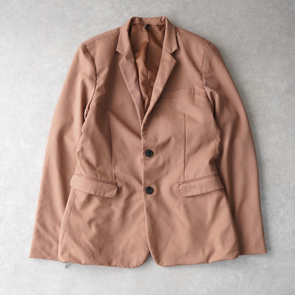 Dior narrow lapel single tailored jacket camel