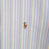 Polo Ralph Lauren 徽标刺绣条纹短袖衬衫（蓝色）