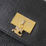 クレージュ ヴィンテージ ロゴ金具 レザー ビジネスバッグ ブラック - NEWSED