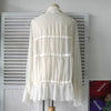 MM6 Maison Margiela 象牙色褶皱船长衬衫