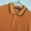 Fred Perry 徽标刺绣短袖 Polo 衫（橙棕色）