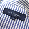 Burberry 徽标条纹睡衣衬衫 长袖衬衫 蓝色/白色