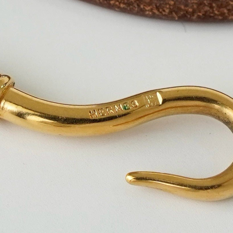 エルメス レザー ジャンボ チョーカー ブレスレット ブラウン - NEWSED