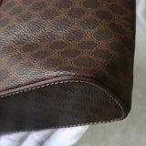 セリーヌ マカダム バニティバッグ ハンドバッグ ブラウン - NEWSED