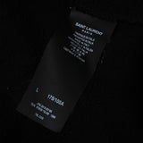 サンローラン パリ スター ロゴ パーカー ブラック - NEWSED